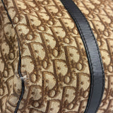 Christian Dior Brown Leather Trotter Boston Handbag