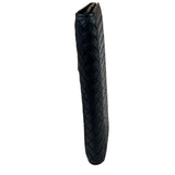 Bottega Veneta Navy Intrecciato Bi-Fold Flap Long Wallet