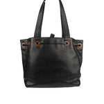 Chanel Black Caviar CC Drawstring Tote Bag 2002