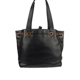 Chanel Black Caviar CC Drawstring Tote Bag 2002