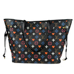 Louis Vuitton Black 'Game On' MM Neverfull Tote Bag