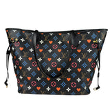 Louis Vuitton Black 'Game On' MM Neverfull Tote Bag