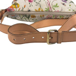 Gucci Vintage Leather/Canvas Blooms Crossbody