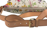 Gucci Vintage Leather/Canvas Blooms Crossbody