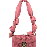 Miu Miu Pink Confidential Nappa Matelassè Leather Shoulder Bag