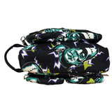 Prada Multicolor Nylon Leather Trim Frankenstein Print Pouch