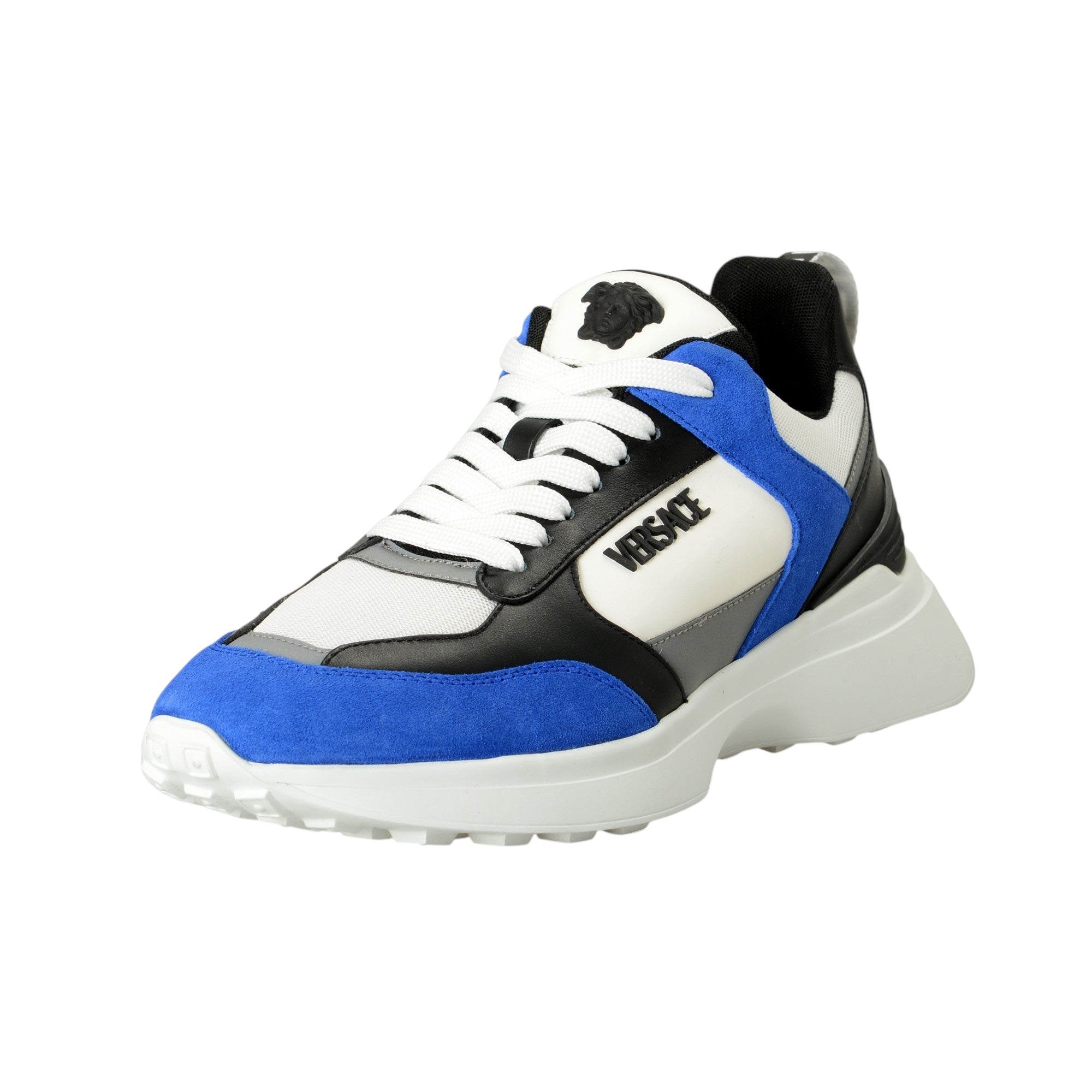 Versace Men's Multi Canvas Leather Medusa Sneakers