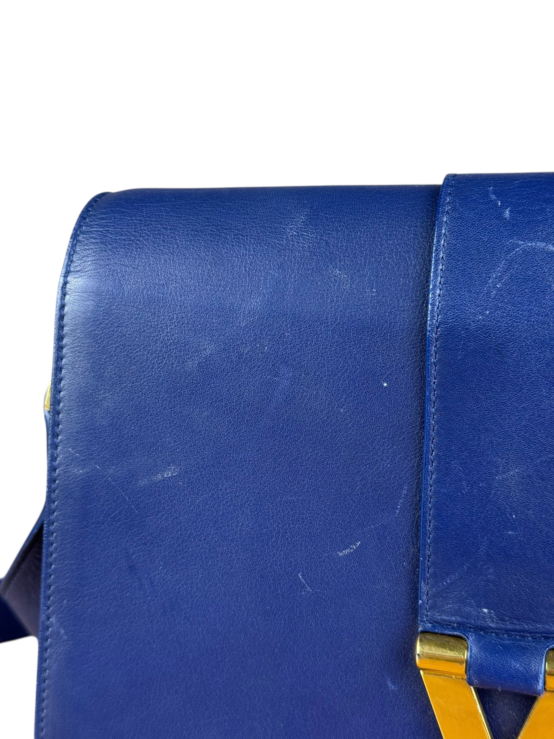 Saint Laurent Chyc Royal Blue Leather Crossbody