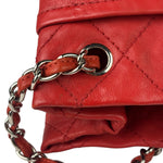 Chanel Red Quilted Leather Natural Beauty Chain Tote 2010