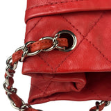 Chanel Red Quilted Leather Natural Beauty Chain Tote 2010