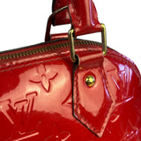 Louis Vuitton Red Vernis Alma BB Handbag