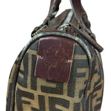 Fendi Vintage FF Zucca Print Mini Boston Handbag