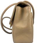 Chanel Vintage Tan Vertical Quilt Flap Shoulder Bag 1989