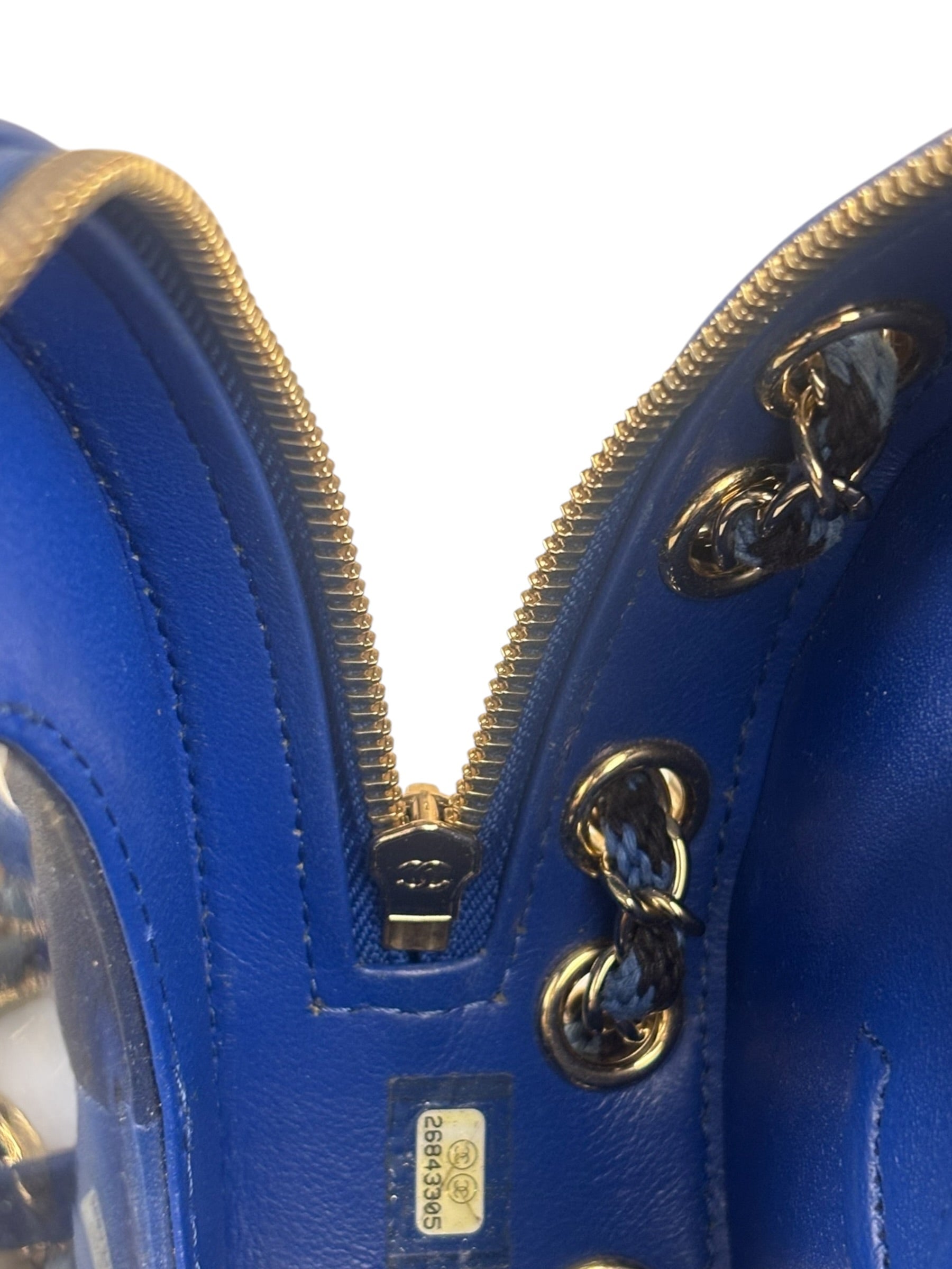 Chanel Limited Edition Lifesaver Round Crossbody Navy/Black 2017
