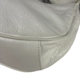 Balenciaga White Lambskin Le Cagole Shoulder Bag