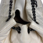 Chanel Beige Quilted Leather  Chain Shoulder Bag 2008