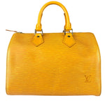 Louis Vuitton Yellow Epi Speedy 25