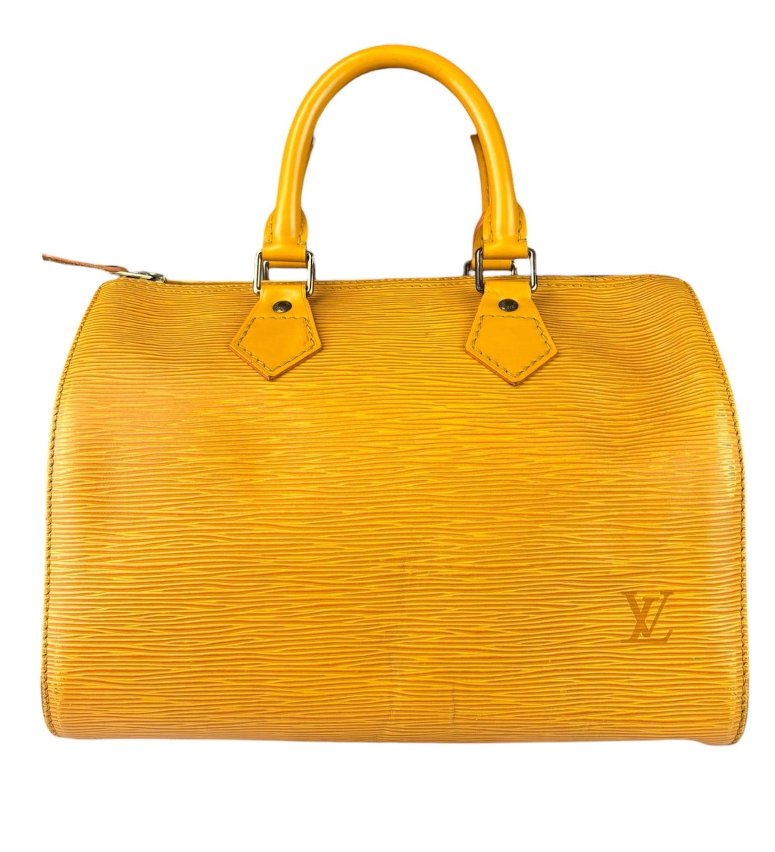 Louis Vuitton Yellow Epi Speedy 25