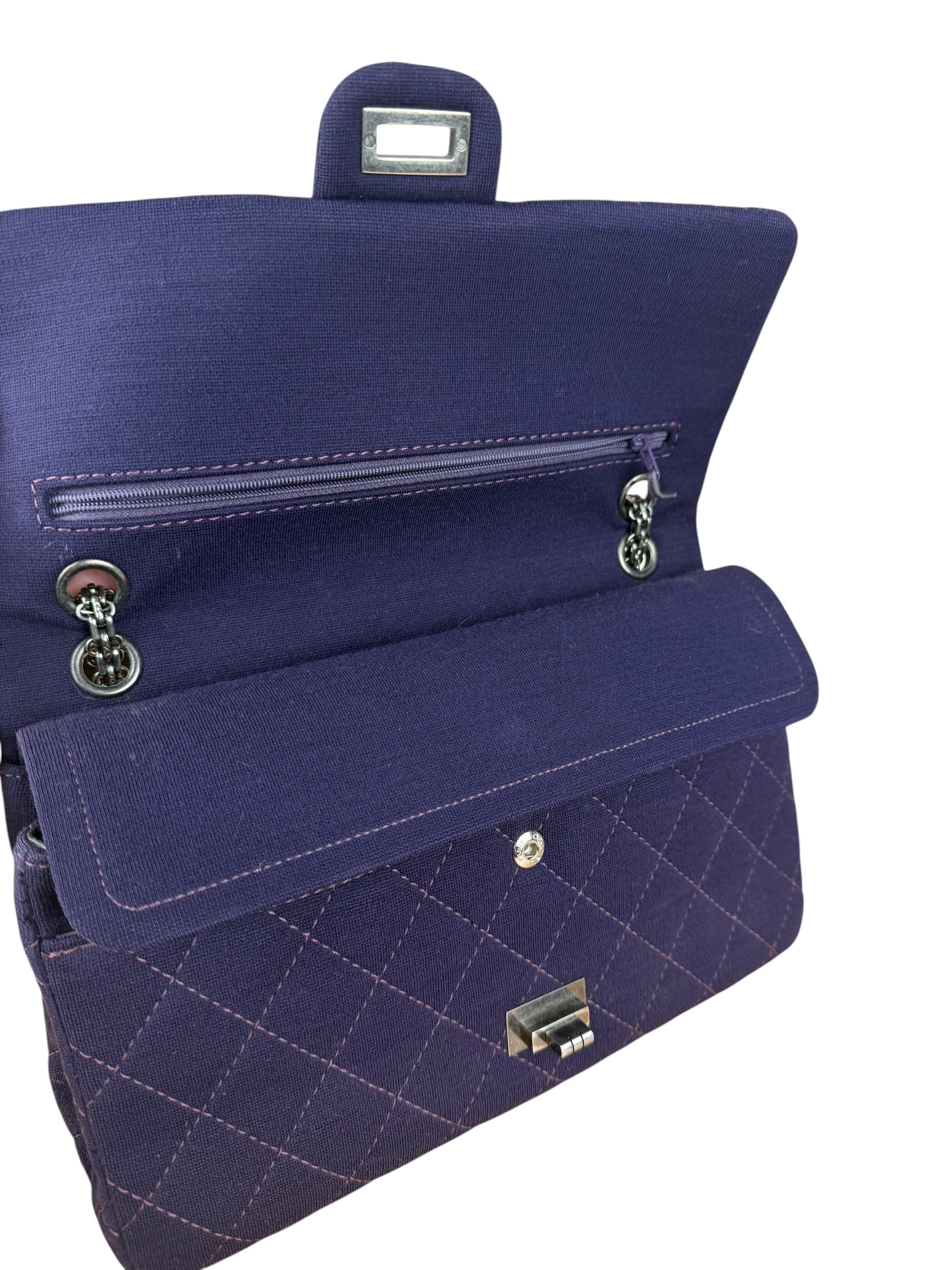 Chanel Purple Quilted 2.55 Reissue Double Flap Bag 2012