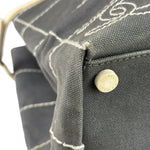 Chanel Vintage Large Square Quilt Tote Faded Black 2003