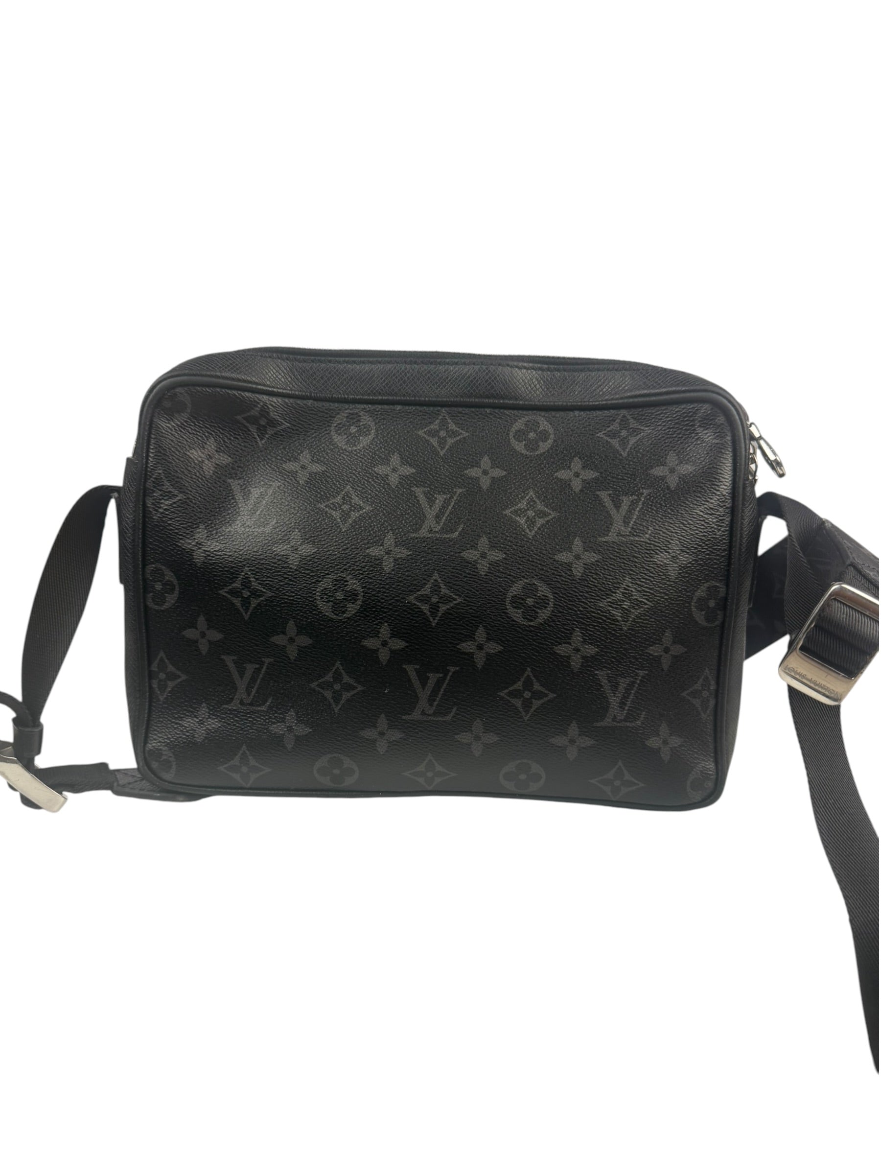 Louis Vuitton Black Monogram Taigarama Outdoor Messenger Bag