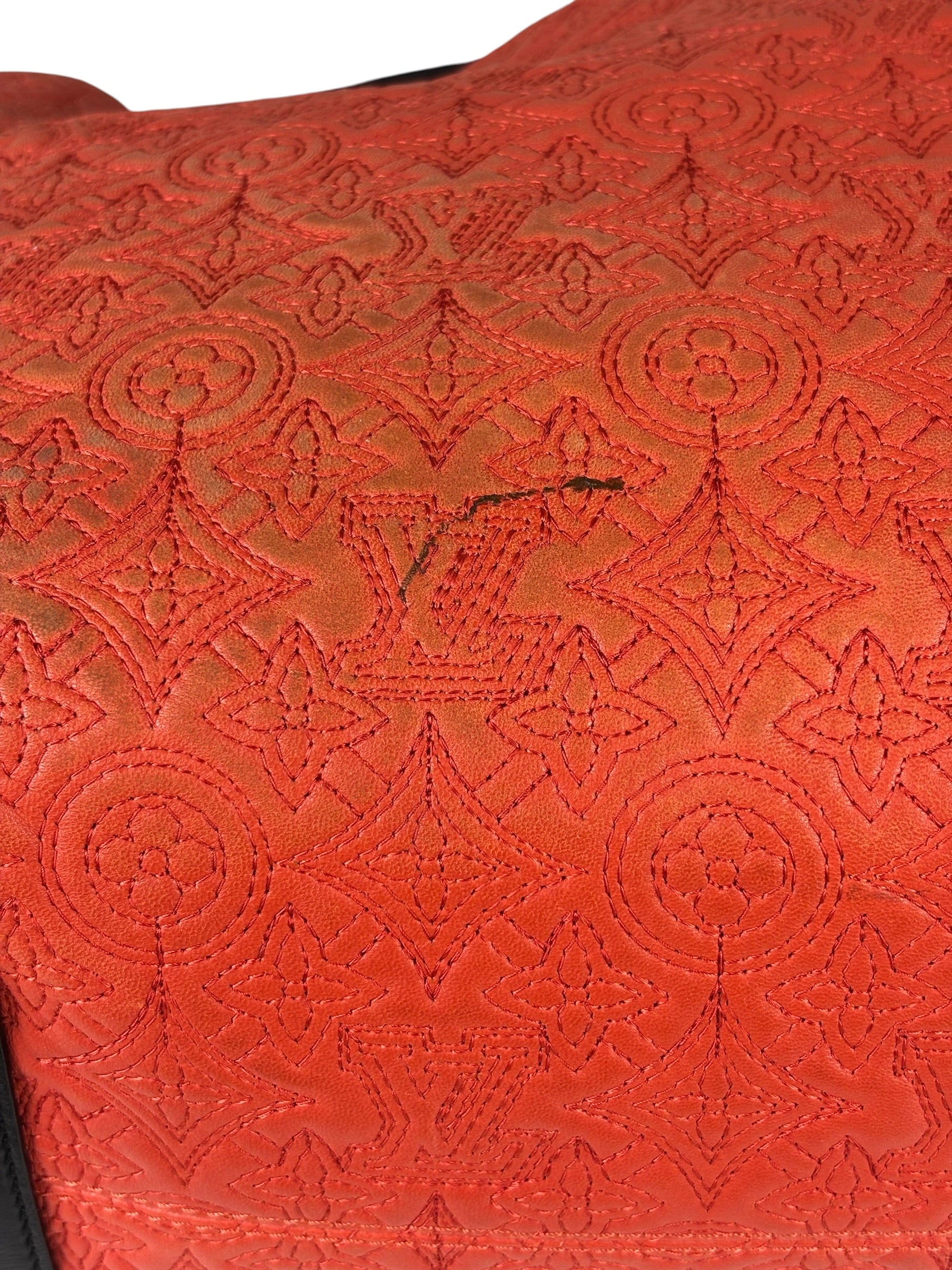 Louis Vuitton Red Antheia Hobo PM