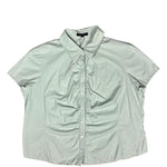 Burberry Sage Button Up Blouse