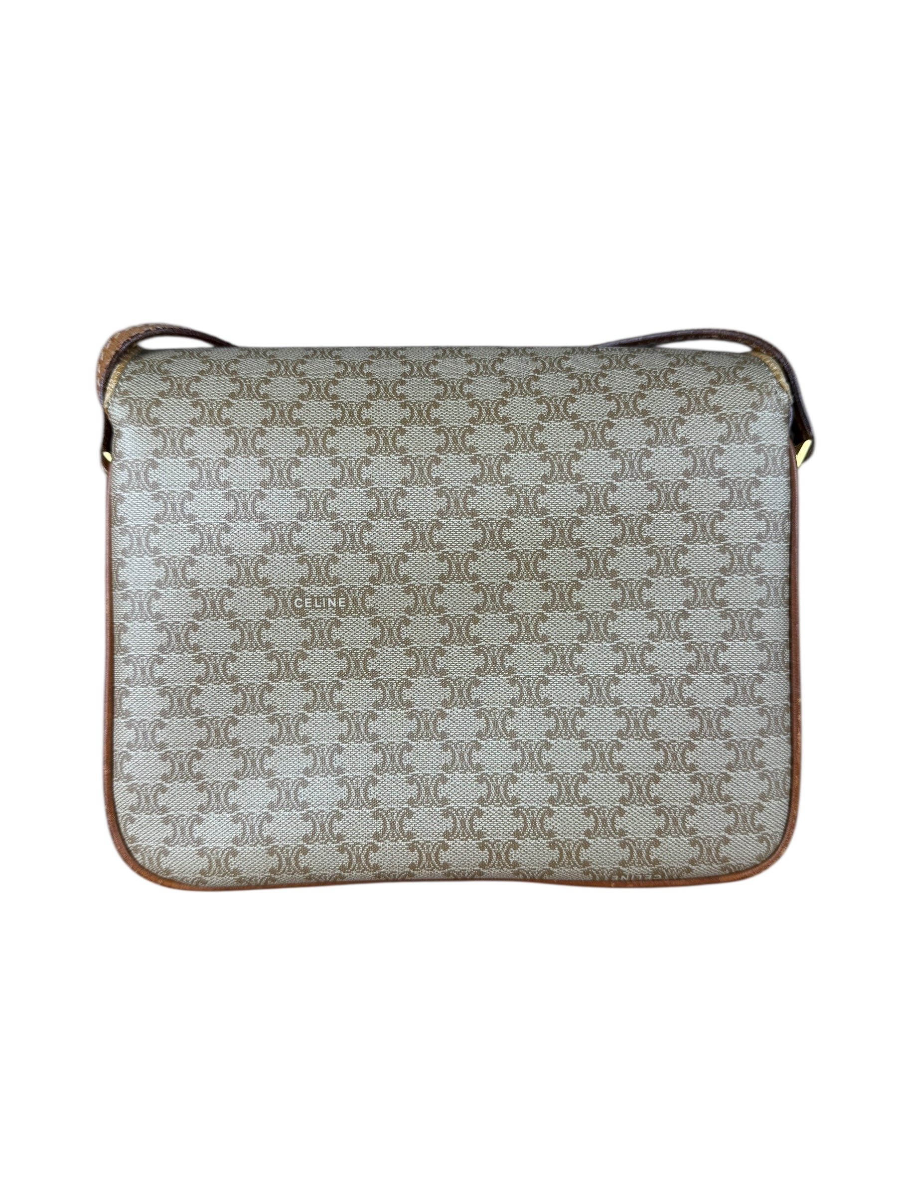 Celine Vintage Macadam Canvas Crossbody Bag