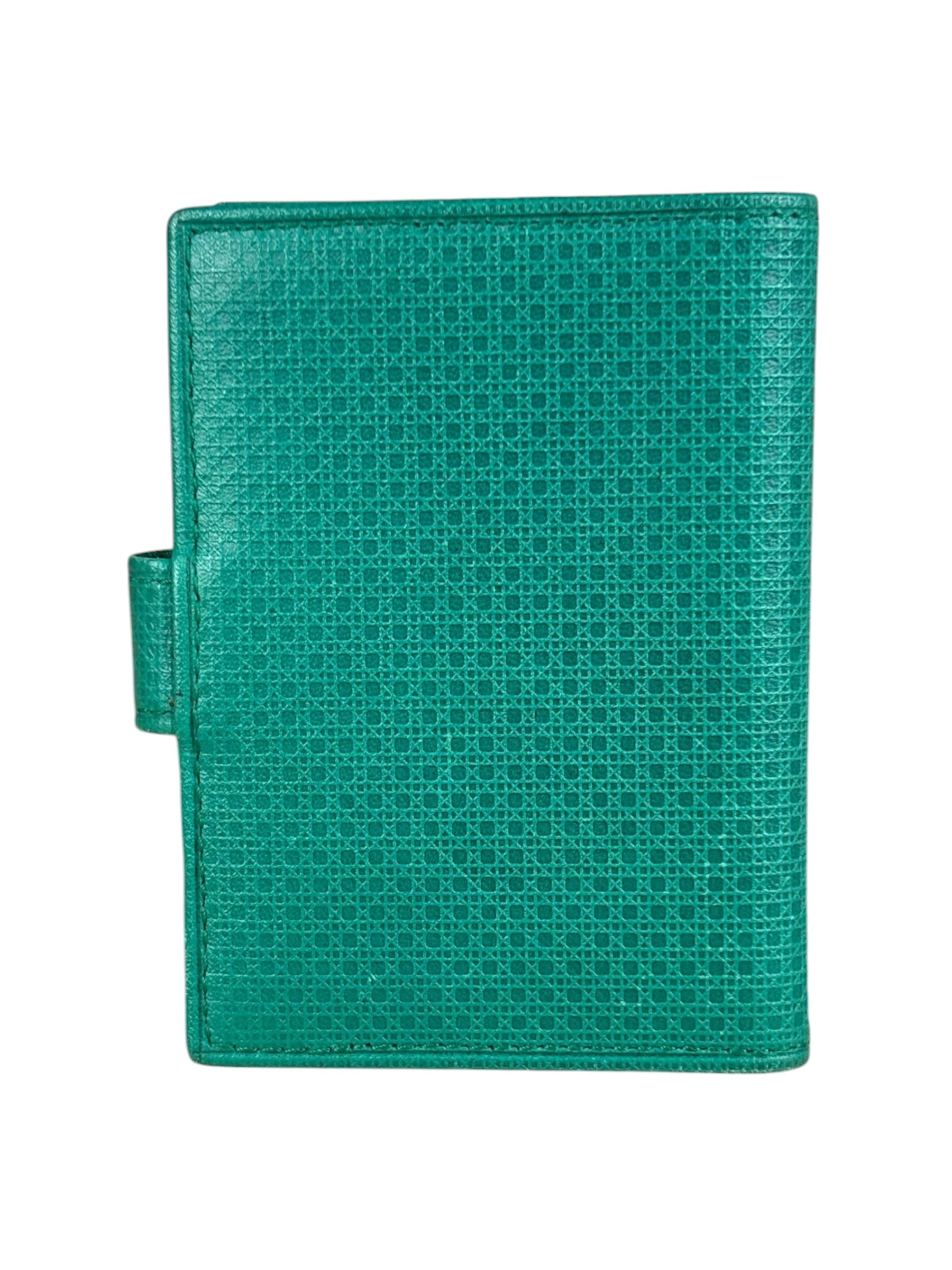 Christian Dior Vintage Grey Leather Card Holder
