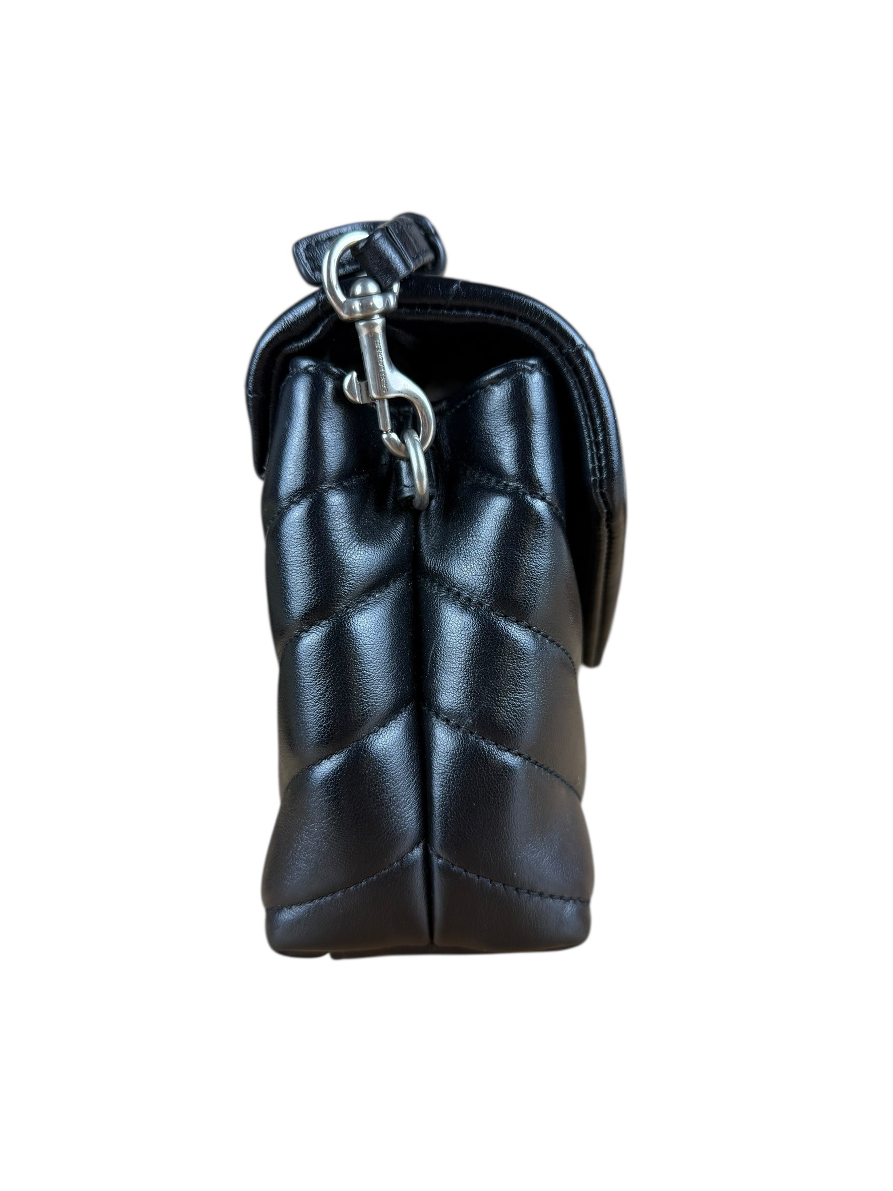 Saint Laurent Loulou Black Leather Shoulder Bag