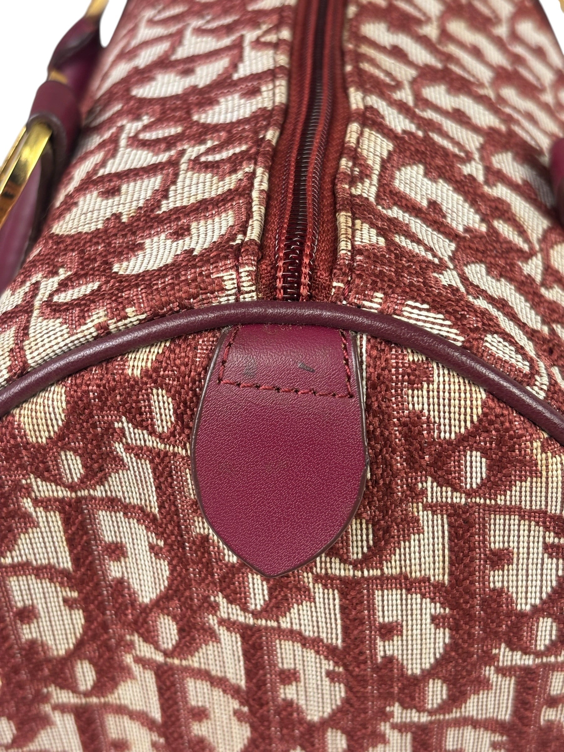 Christian Dior Red Trotter Boston Bag