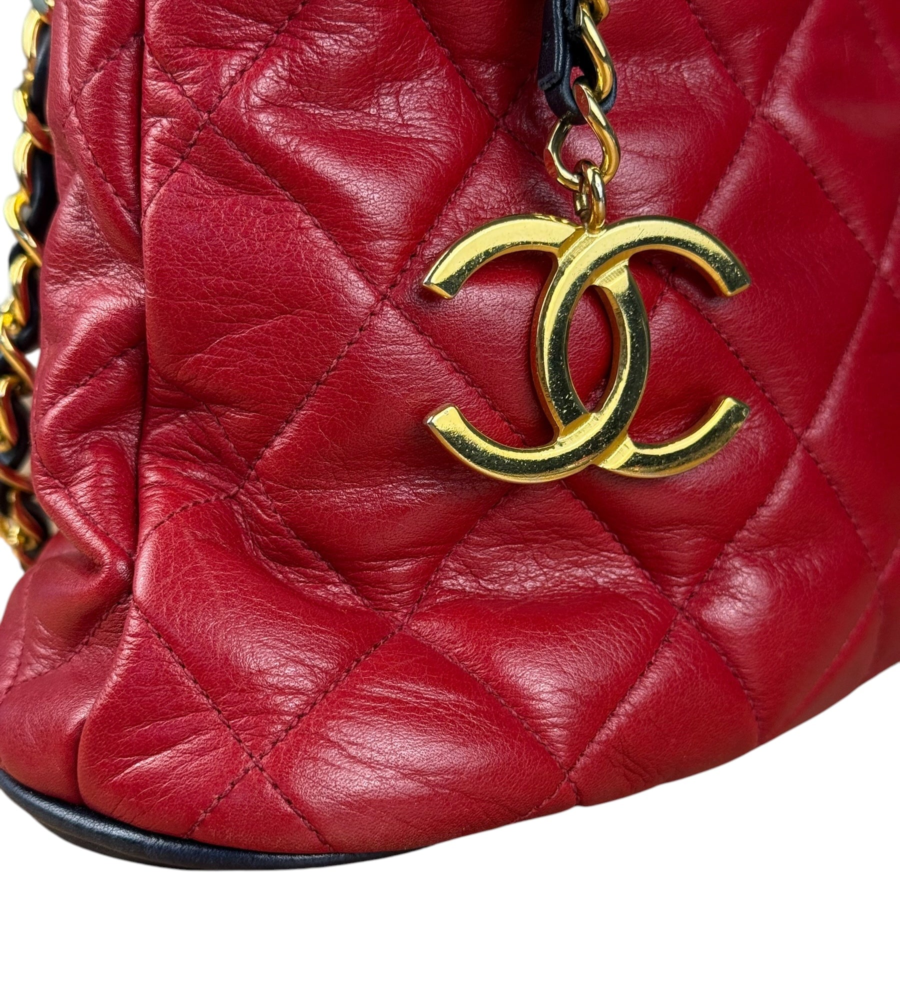 Chanel Vintage Two-Tone Mademoiselle Shoulder Bag 1990