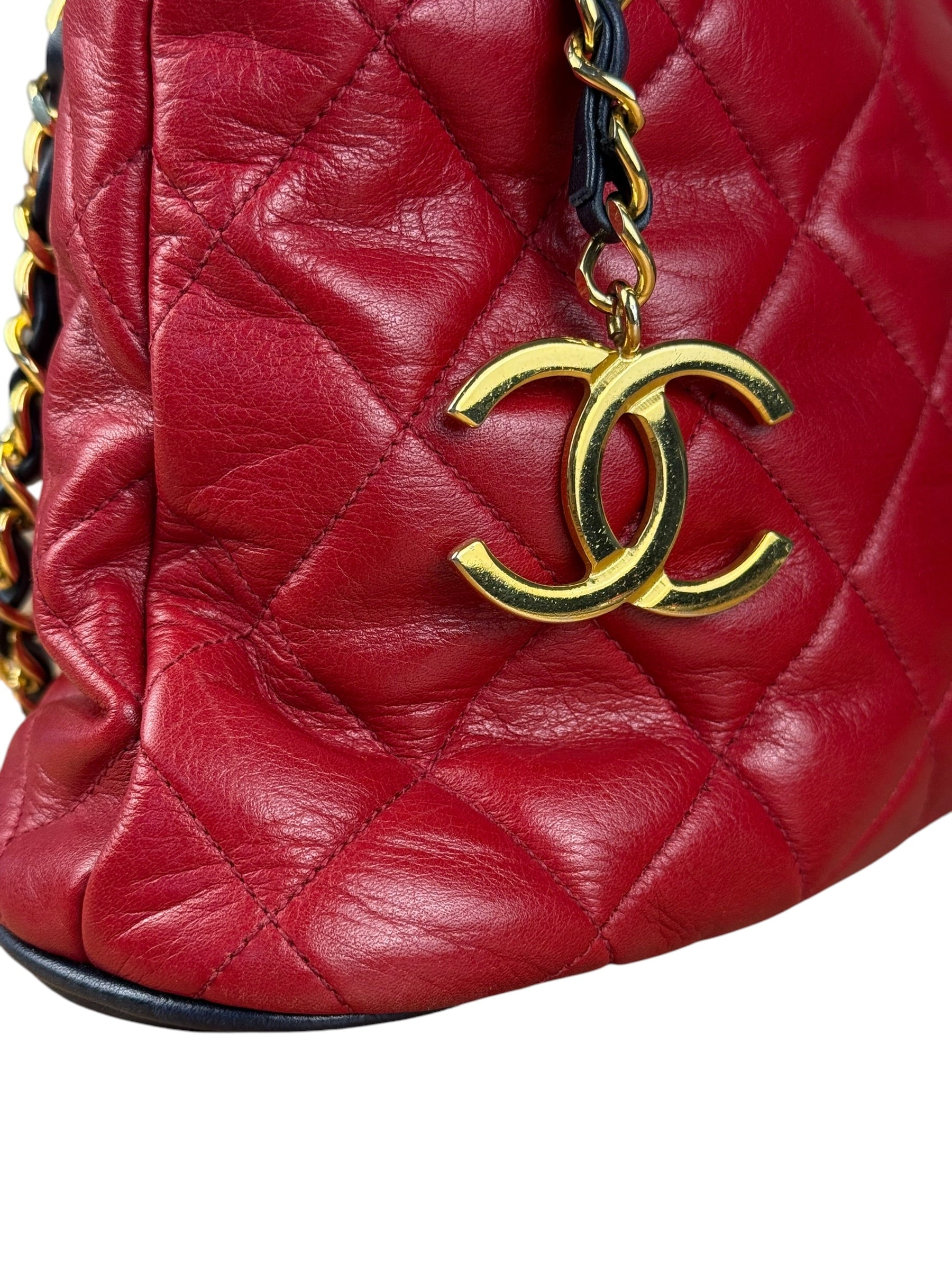 Chanel Vintage Two-Tone Mademoiselle Shoulder Bag 1990