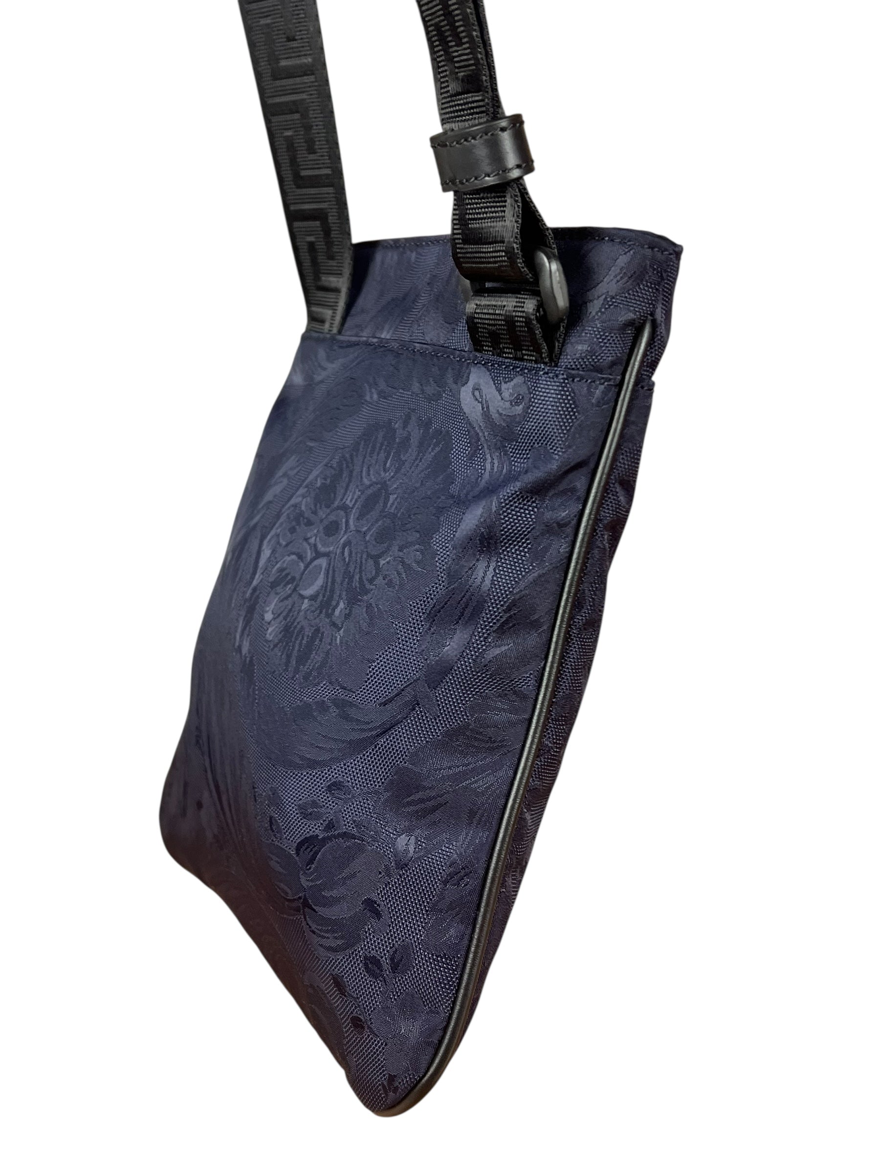 Versace La Medusa Navy Crossbody Bag