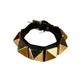 Valentino Stud Pyramid Leather Bracelet