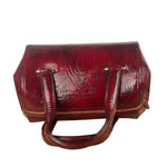 Cartier Red Patent Leather Logo Embossed Handbag