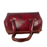 Cartier Red Patent Leather Logo Embossed Handbag