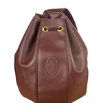 Cartier Vintage Burgundy Leather Must De Cartier Bucket Bag
