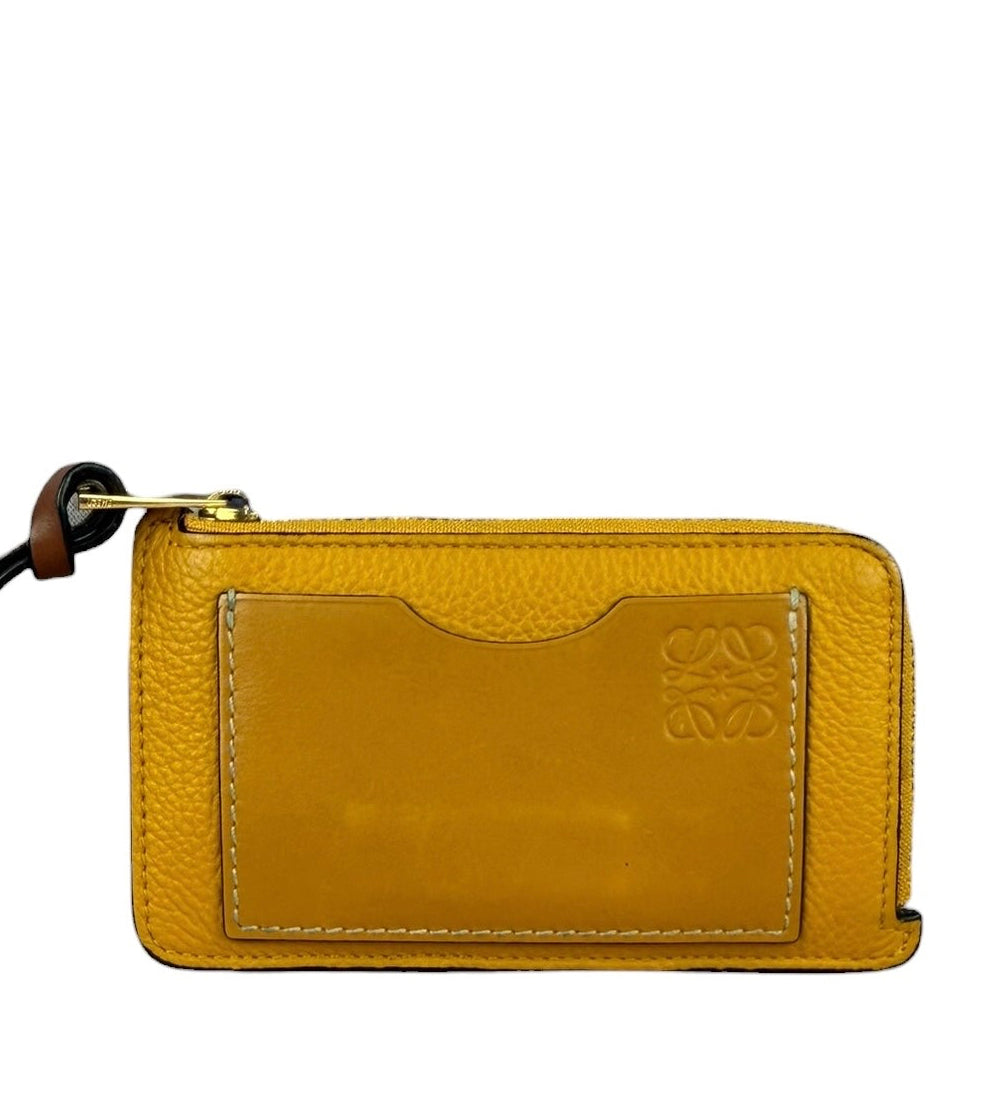 Loewe Honey Yellow/Sunflower Leather Bicolor Card Holder