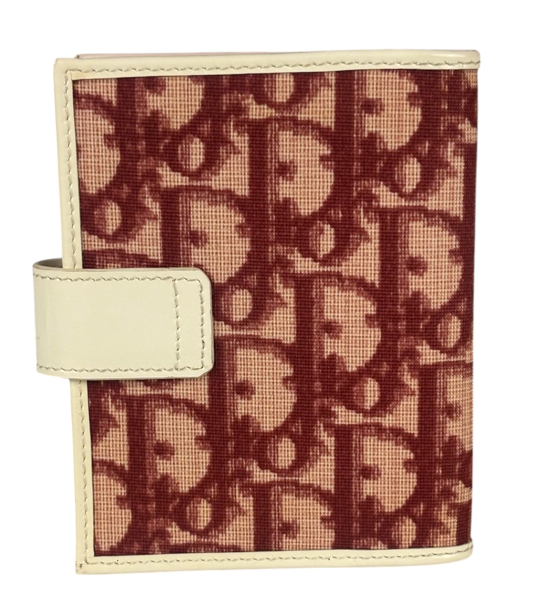Christian Dior Vintage Red Trotter Snap Cardholder