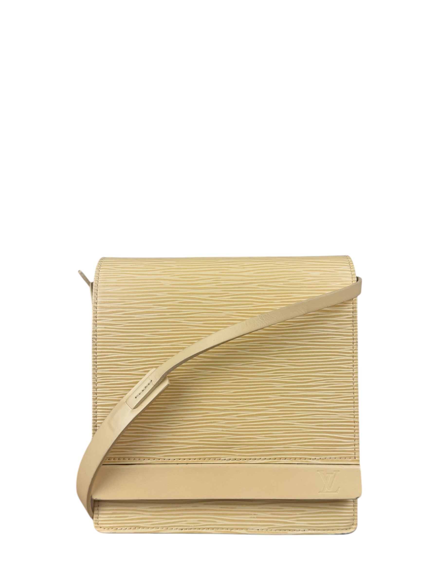 Louis Vuitton Vintage Yellow Epi Biarritz Shoulder Bag