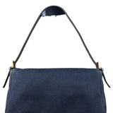 Fendi Denim Canvas Wave Buckle Pochette