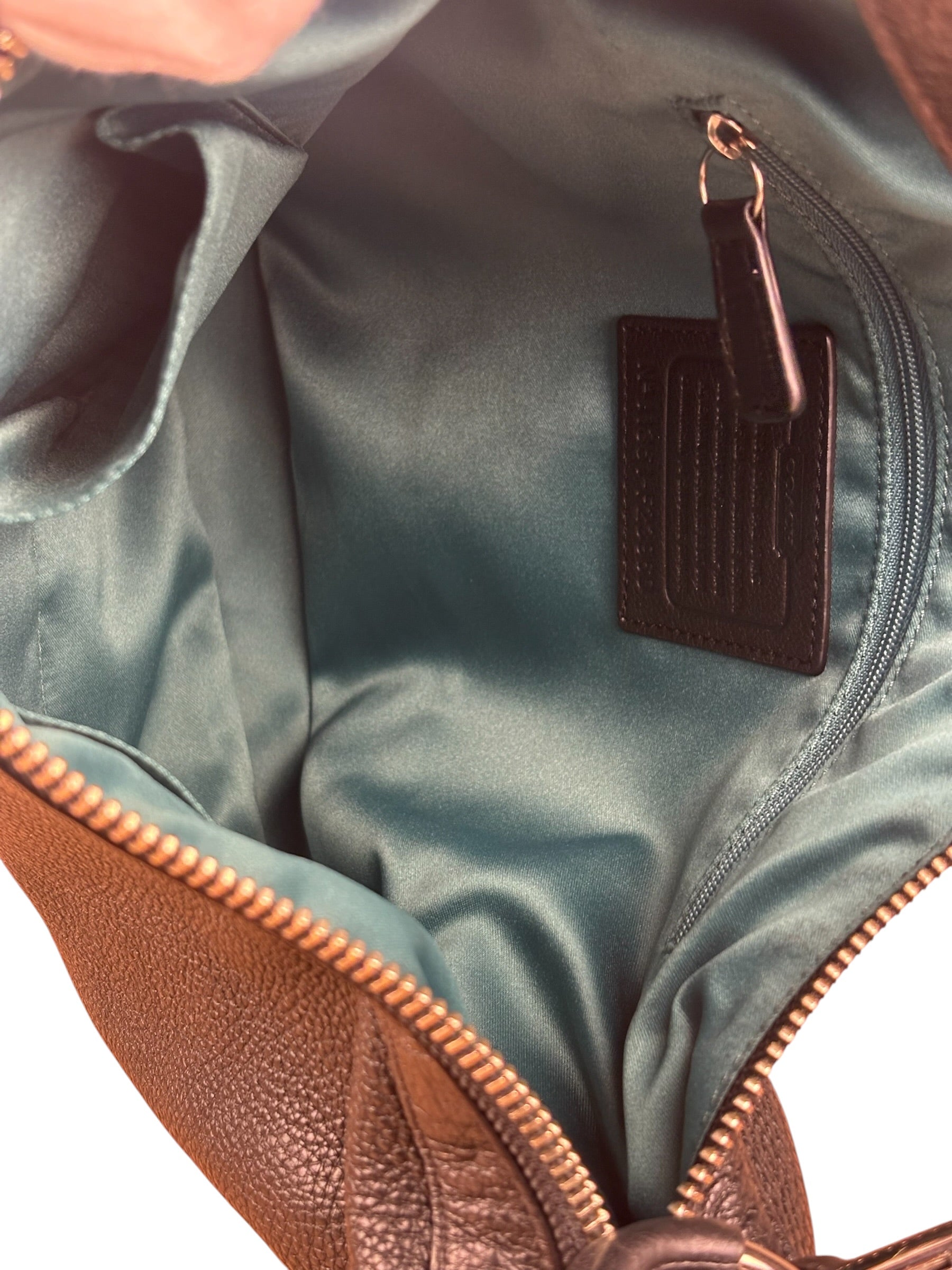 Coach Black Leather Hobo Shoulder Bag