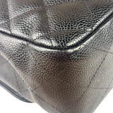 Chanel Black Caviar Quilted Flap Large Flap Bag 2006