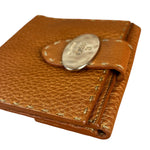 Fendi Bronze Bi-Fold Pebbled Leather Wallet