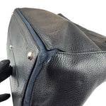 Saint Laurent Vintage Black Leather Top Handle Bag