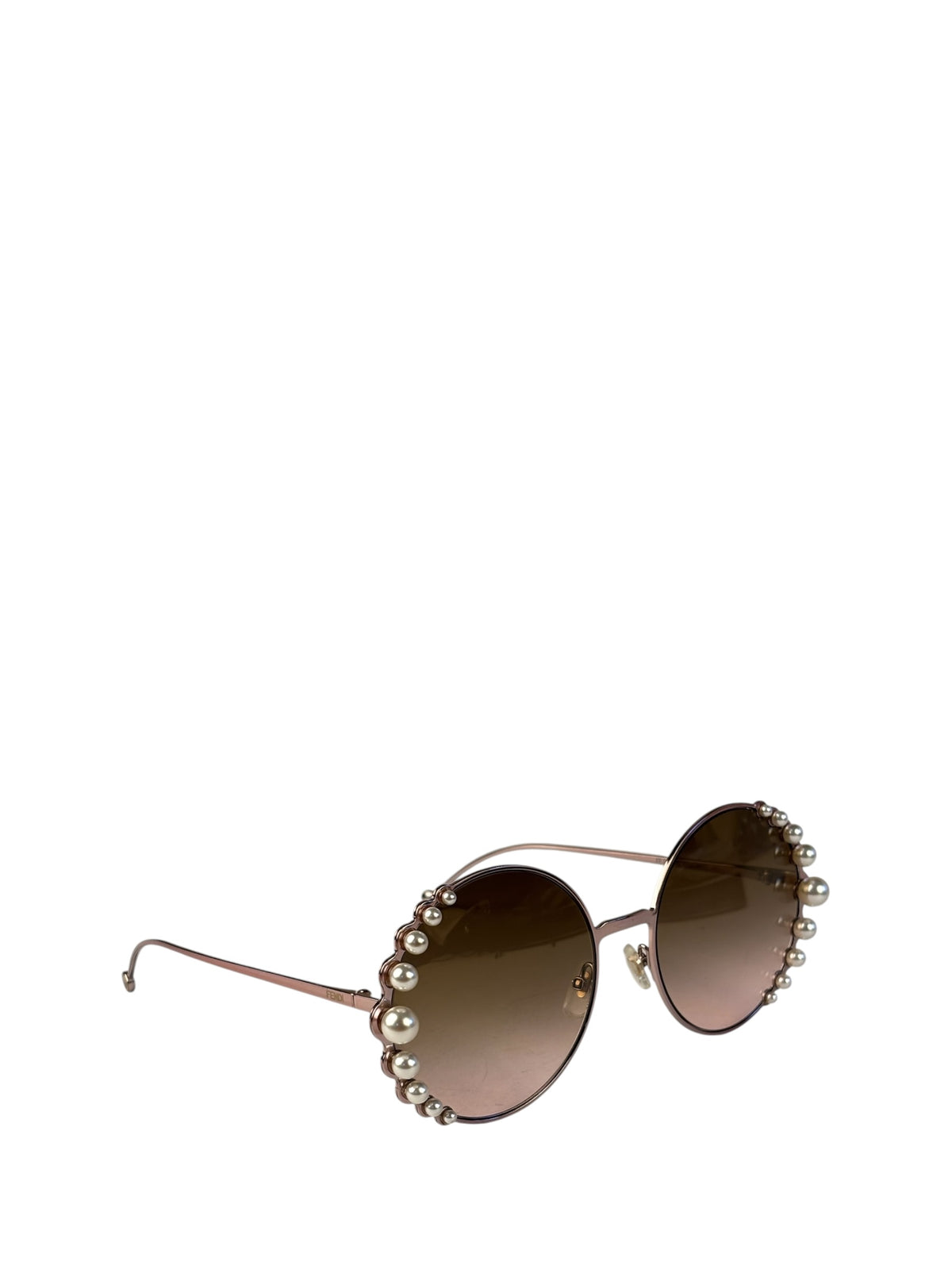 Fendi Pink Ribbons & Pearls FF 0295/S Round Sunglasses