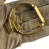 Gucci 1500L Black Dial Gold Plate Bangle Band