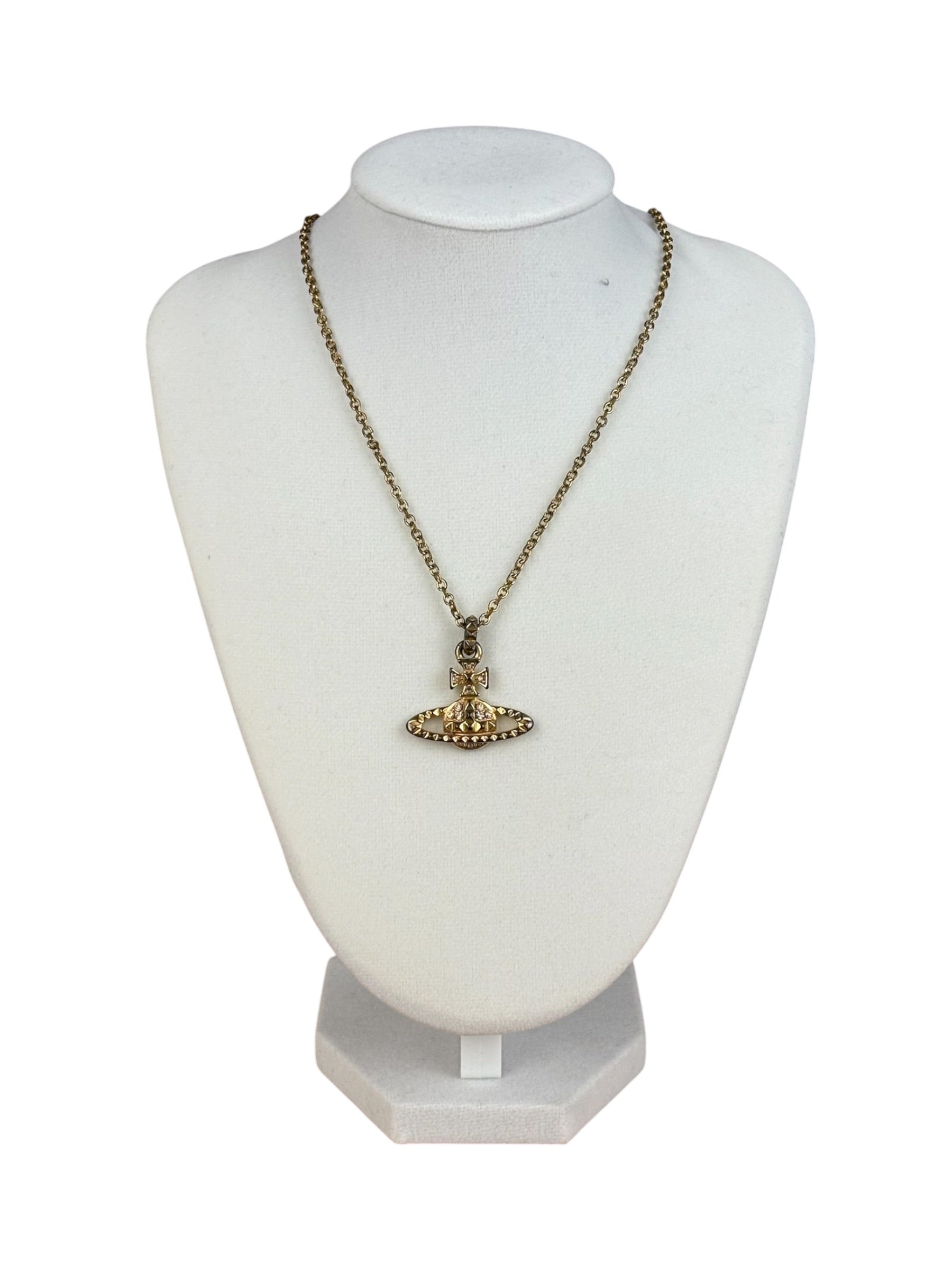 Vivienne Westwood Gold-Tone Orb Pendant Necklace