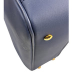Burberry Navy Blue/Brown Dk88 Medium Two-Way Bag